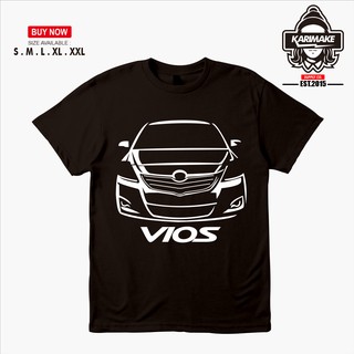 เสื้อยืด ลายรถยนต์ Toyota Vios รุ่น 2 Karimake