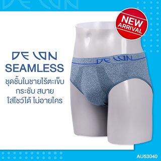 DELON กางเกงในAU53040(set 1 pc.)**NEW Seamless**  ทอทั้งตัวไร้ตะเข็บ   (Half Brief) เนื้อผ้า Topdye ยืดหยุ่นสูง