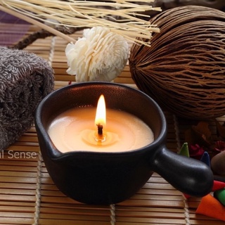 Natural Sense Candle Massage เทียนนวดตัว กลิ่นอโรม่า และช่วยบำรุงผิว ทำจากไขมันถั่วเหลืองธรรมชาติ 100%