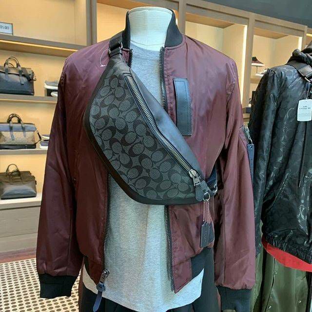 🇱🇷 outlet แท้พร้อมส่ง COACH F78777&F75777 WARREN BELT BAG IN SIGNATURE CANVAS