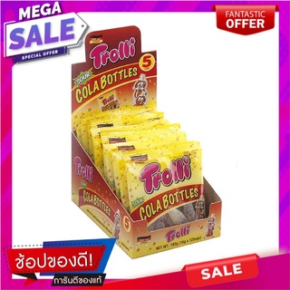 ทรอลลี่ ซาวร์ โคล่า บอทเทิลส์ เยลลี่กลิ่นโคล่า 16 กรัม แพ็ค 12 ซอง Trolli Sour Cola Bottles 16 g x 12