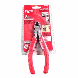 คีมตัด MILWAUKEE NO.48-22-6106  6" Comfort Grip Diagonal Cutting Pliers [ Factory Gear By Gear Garage ]