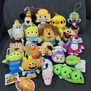 พวงกุญแจตุ๊กตา ทอยสตอรี่ (Toy Story) ไซส์ 3-6" นิ้ว งานญี่ปุ่น ใหม่ ป้ายกระดาษห้อย