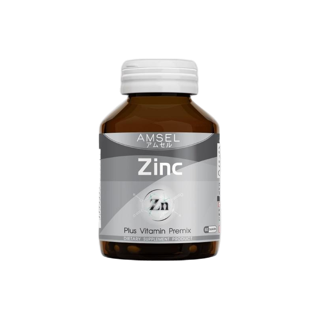 Amsel Zinc Vitamin Premix แอมเซล ซิงค์ พลัส วิตามินพรีมิกซ์ (60 แคปซูล)