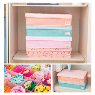 Vivigift Storage Box  กล่องเก็บเสื้อผ้า ชุดชั้นใน ถุงเท้า เนคไท อเนกประสงค์ มีฝาปิด จัดระเบียบตู้เสื้อผ้า