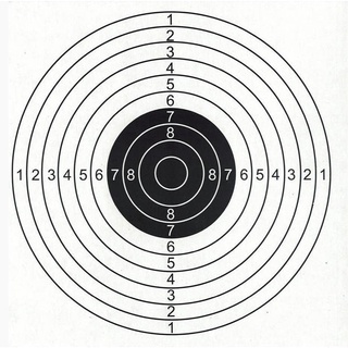 เป้ายิงกระดาษ ขนาด 17 ซม. x 17 ซม. 100 ชิ้น