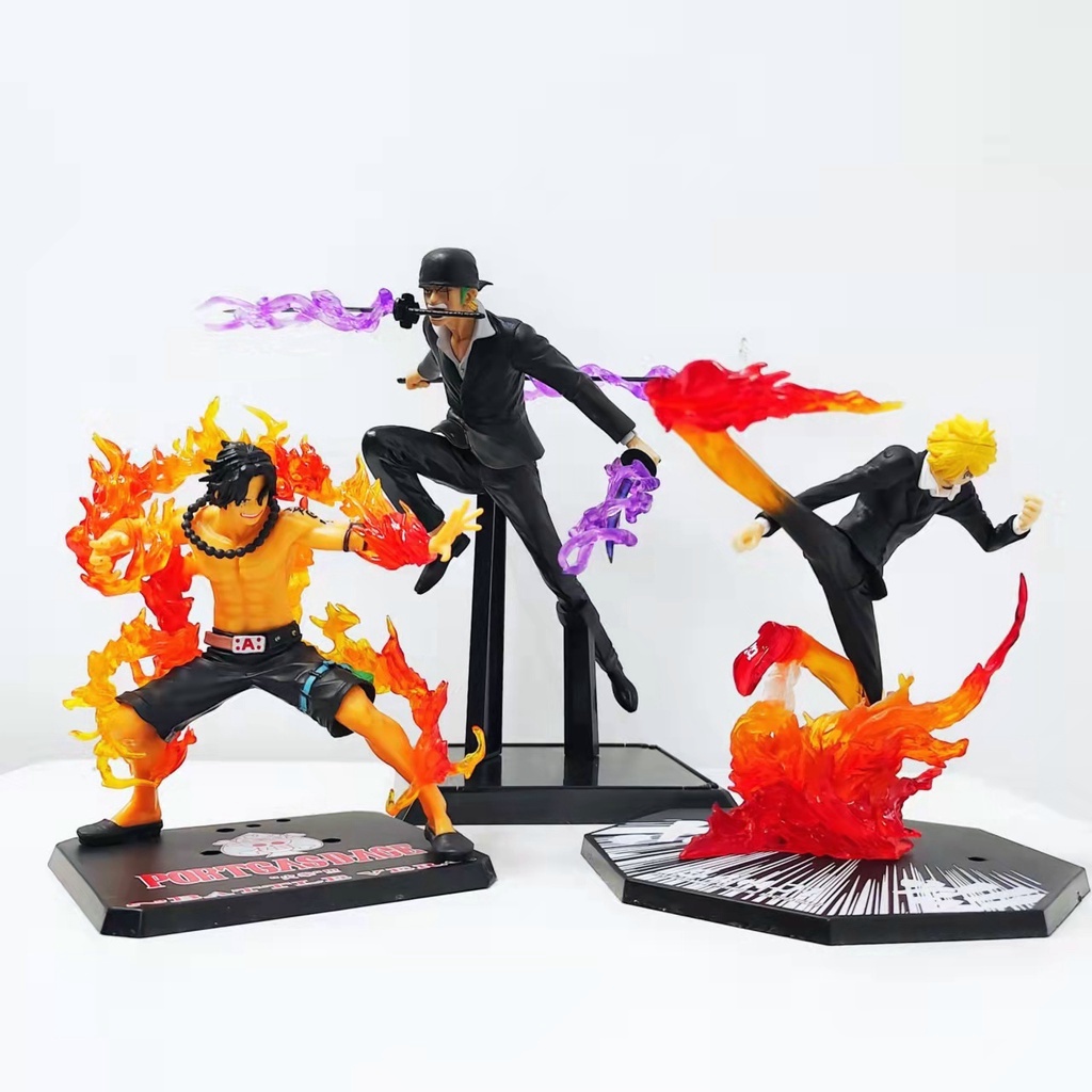 One Piece Action Figure ตุ๊กตาอะนิเมะตกแต่งของเล่น PVC Luffy Zoro Sauron Sanji Ace Usopp Phoenix ของขวัญวันเกิด