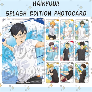 การ์ดรูปภาพอนิเมะ Haikyuuu SPLASH EDITION