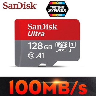 🌟[ประกัน10ปี][แท้] Sandisk A1 เมมโมรี่การ์ด 128GB 100MB/S Ultra Class 10 Micro SD Memory Card