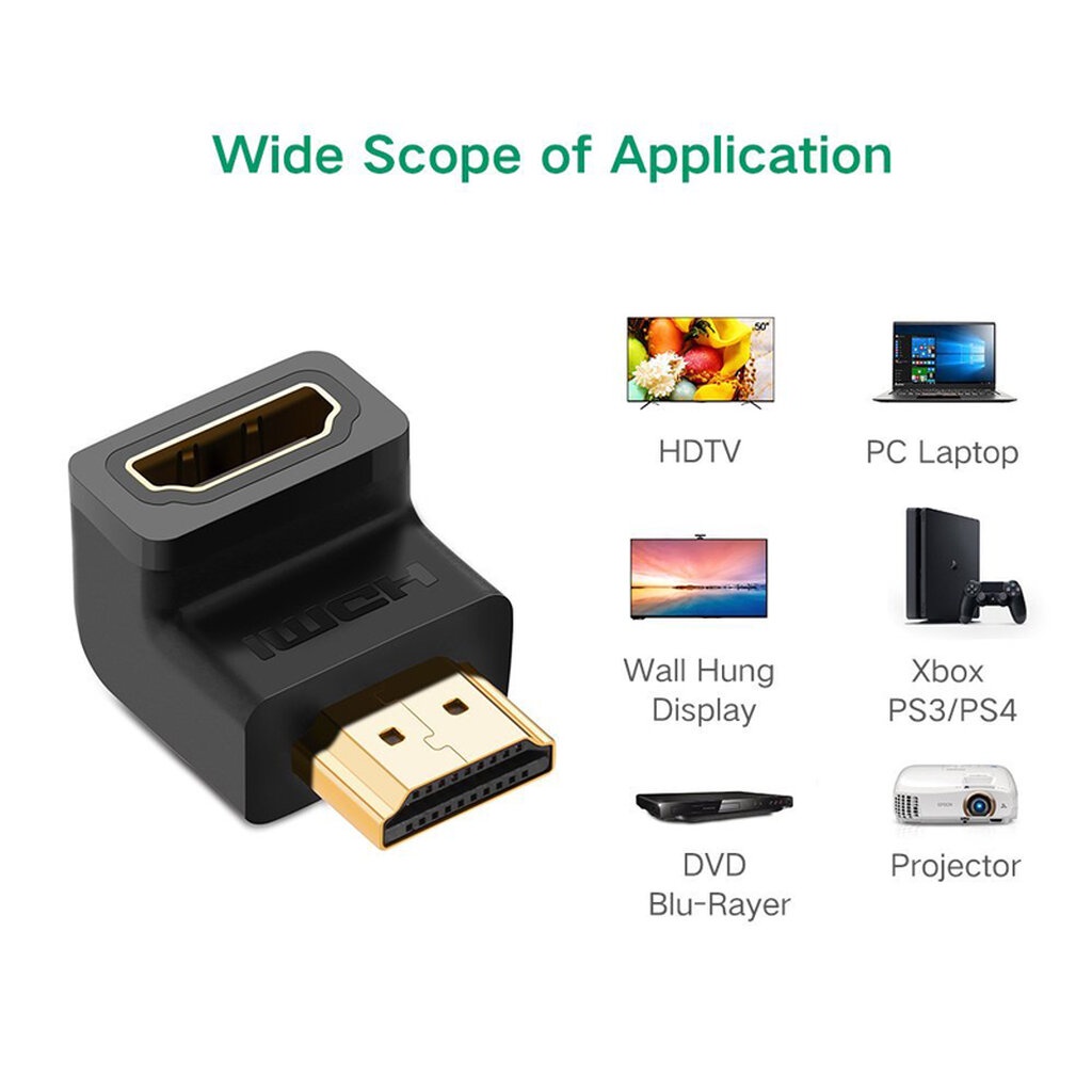 UGREEN HDMI Male to Female 90Degree Adapter