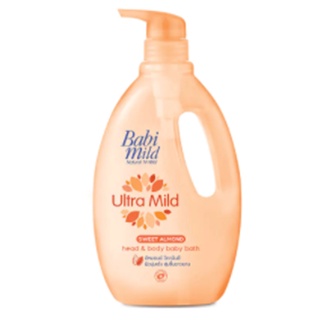 Babi Mild Baby Shower and Hair Wash Ultra Mild Sweet Almond 850 ml.เบบี้มายด์ครีมอาบน้ำและสระผมเด็กอัลตร้ามายด์สวีทอัลมอ