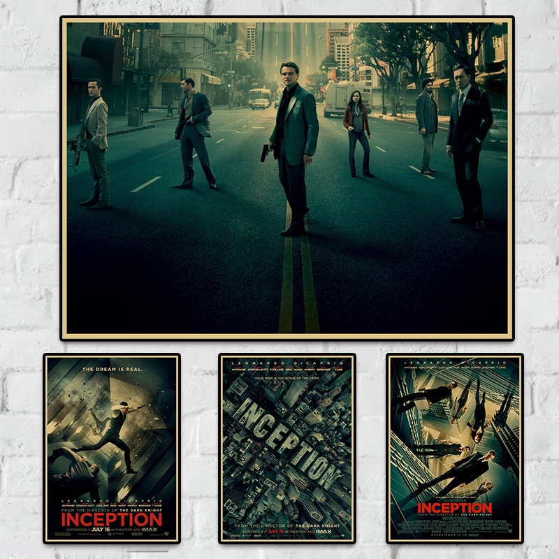 Inception Inception Retro Time Poster กระดาษคราฟท์ตกแต่งผนังภาพวาด Bar Cafe ตกแต่งภายในภาพวาด (จัดส่