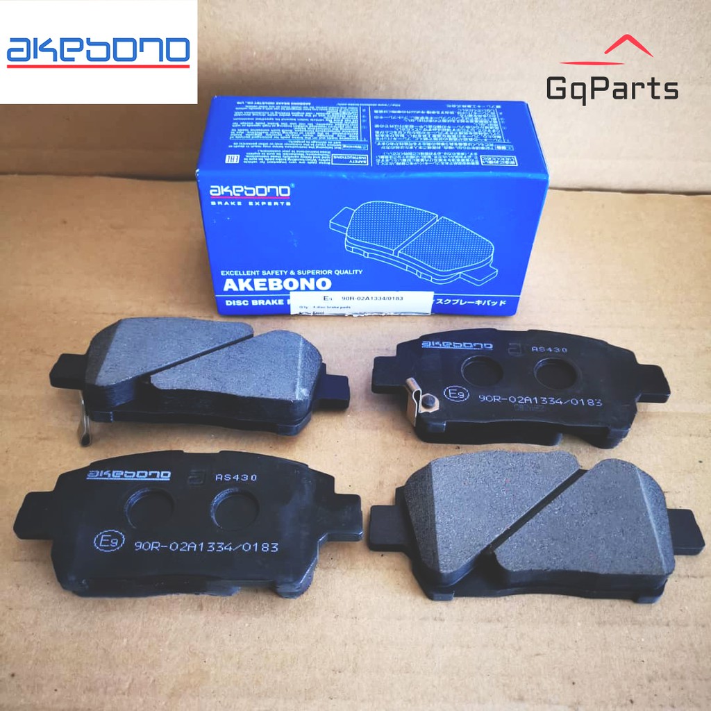 ผ้าเบรค Akebono Japan FRONT Toyota Vios NCP42