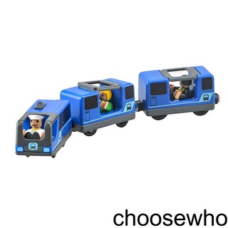 [CHOO] Kids Electric Train Toys Set Train Diecast Slot Toy Fit For Standard Wooden Train Track Railway