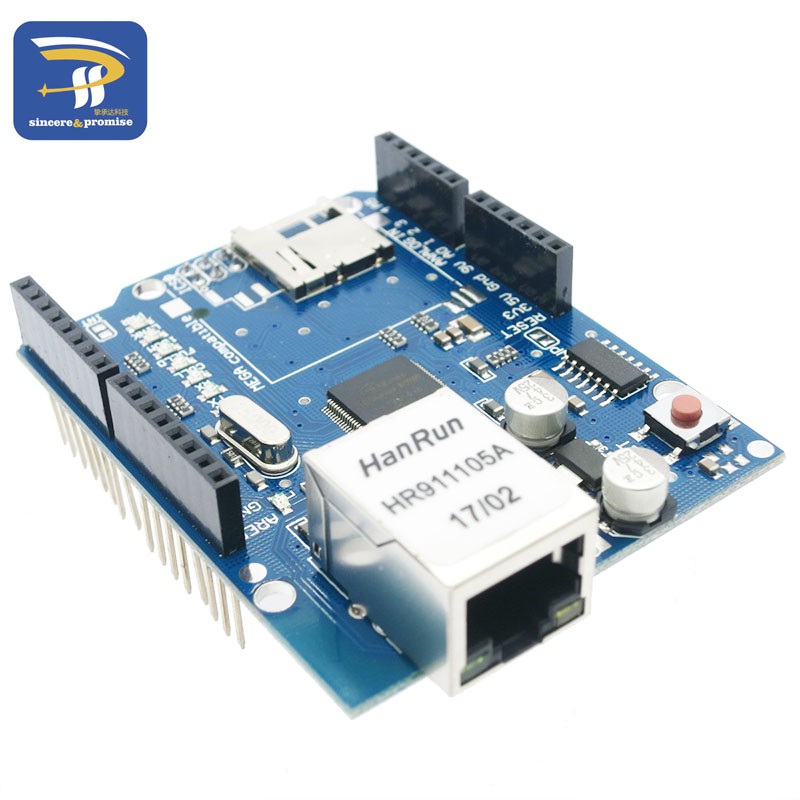 UNO Shield Ethernet Shield W5100 R3 UNO Mega 2560 1280 328 UNR R3 < เท่านั้น W5100 บอร์ดพัฒนาสําหรับ
