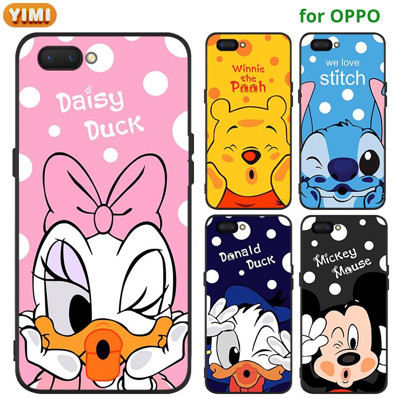 เคส casing for OPPO A5 A9 A31 A12 A11K 2020 A5S A3s A7 F1S F5 F7 REALME C1 F9 F11 F11Pro Realme C1 Cover Mickey Matte Soft Case