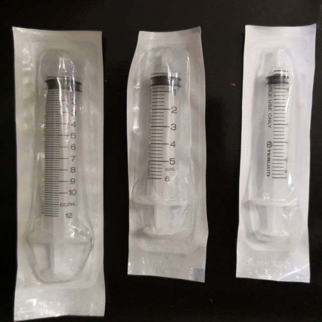 syringe Terumo ไซริงค์ หลอดดูดยา ของเหลว เกรดใช้ทางกทรแพทย์ 3ml,5ml,10ml