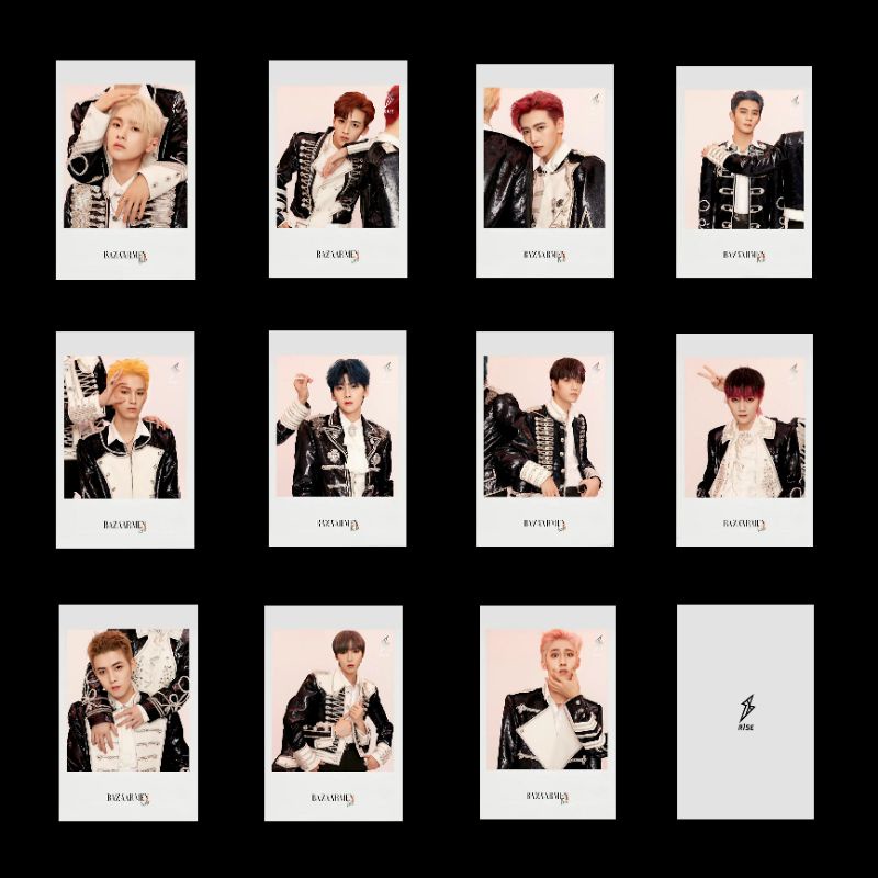 R1SE Group การ์ดขนาดเล็กต่างๆ การ์ดสี่เหลี่ยม การ์ด lomo