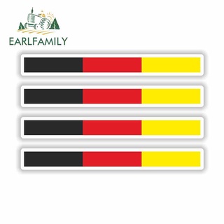 Earlfamily สติกเกอร์ไวนิล ลายธงเยอรมนี JDM RV VAN 3D ขนาด 13 ซม. x 2 ซม. กันน้ํา สําหรับติดตกแต่งรถยนต์