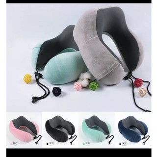 jt5 หมอนพิงคอ หมอนรองคอ ตัวยู หมอนสุขภาพ หมอนท่องเที่ยว แม่เหล็ก U style neck pillow 1ชิ้น