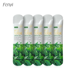 Fenyi Oil Control Green Tea Mud Mask Plant Extract Repairing Soothe Skin Care 5g*5pcs.