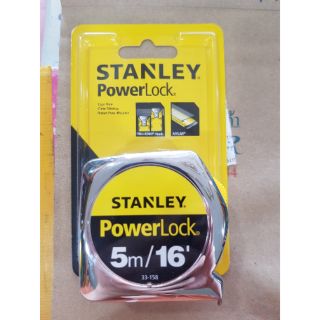 ตลับเมตรสแตนเลห์ของแท้ STANLEY Powerlock 5
m/16"