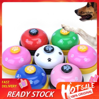 ✽RAN✽Lovely Footprint Pet Dog Cat Metal Training Bell Playing Toy Feeding Clickers