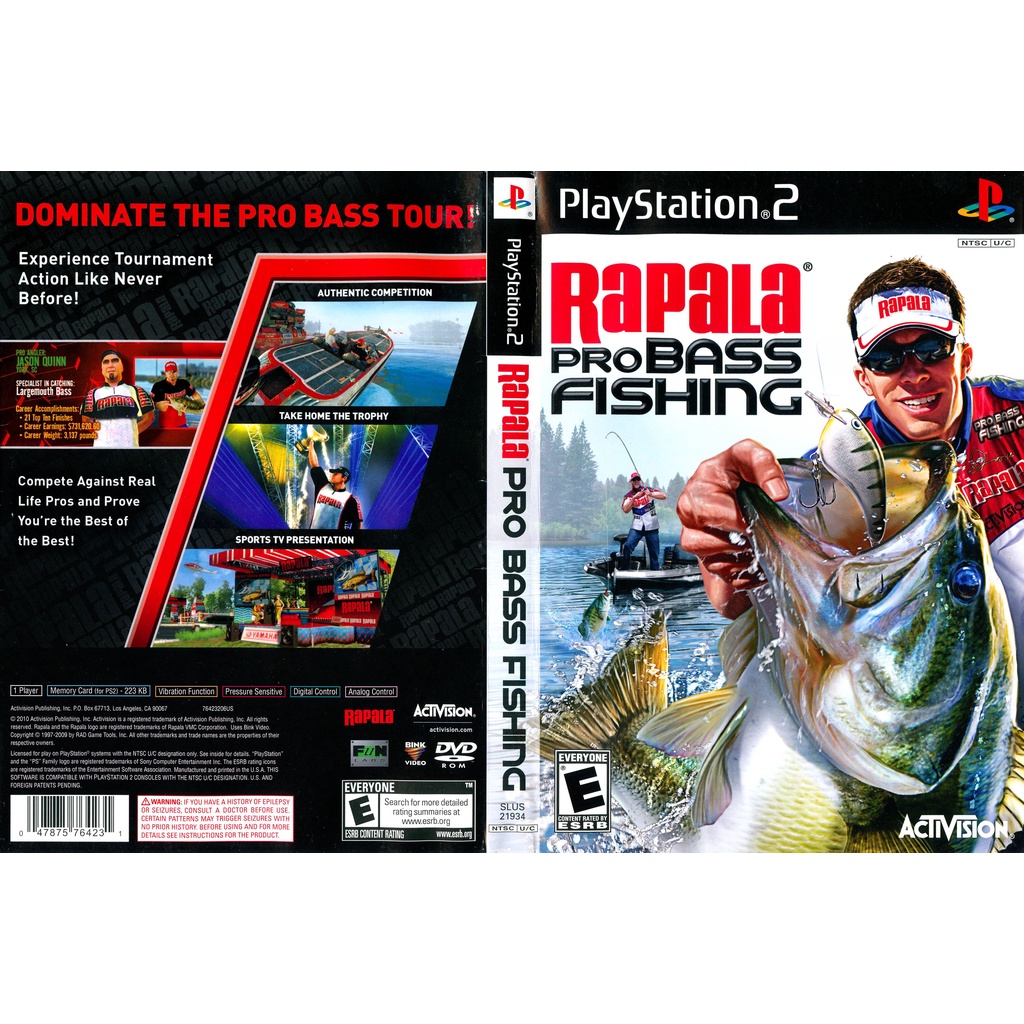 แผ่นเกมส์ PS2 Rapala Pro Bass Fishing   คุณภาพ ส่งไว (DVD)