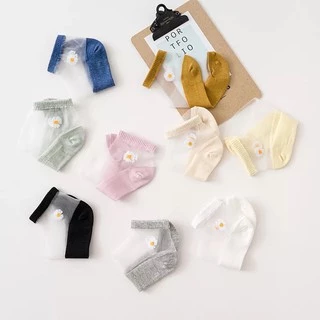 SY-SHOP ถุงเท้าซีทรูหมี เดซี่ แฟชั่น (1ถุง10คู่) ใส่สบาย น่ารักมากๆ