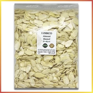 อัลมอนด์สไลด์ ดิบ เต็มแผ่น 1 กก. Slices Almond Raw 1 kg AA+ สินค้านำเข้าจากอเมริกา สด ใหม่ สวย สะอาด