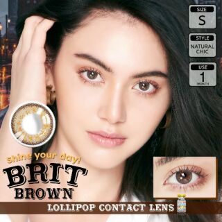 รุ่น BRIT  BROWN คอนแทคเลนส์สายตา 0.00 ถึง -10.00