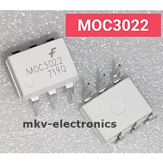 (2ตัว) MOC3022 , 3022 , DIP-6 , OPTO - TRIAC IC (รหัสสินค้า M02827)