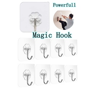 ตะขอแขวนของ ที่แขวนติดผนัง MAGIC HOOK 8.0KG ตะขอแขวนผนัง  ที่ติดรูปภาพ ที่รูปผนัง ตะขอ ตะขอแขวน ตะขอเกี่ยว ติดแน่น T2180