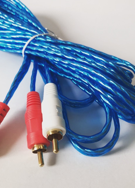 สายRCA Cable 5M 3.5mm(M)to RCA(M)2หัว สายสัญญาณเสียง ต่อหูฟัง/ลำโพง สายยาว5เมตร #3