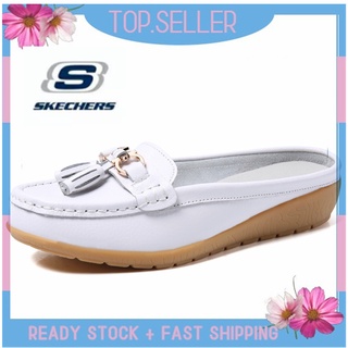 [พร้อมส่ง] *Skechers__go Walk Arch Fit รองเท้าแตะโลฟเฟอร์ ส้นแบน แบบสวม สําหรับผู้หญิง ผู้ชาย