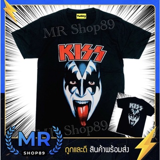 เสื้อวง Kiss เสื้อยืดแฟชั่นวินเทจ90 ไม่มีตะเข็บข้าง ใส่ได้ทั้งชายและหญิง