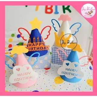 หมวกวันเกิด Happy Birthday หมวกปาร์ตี้ (ส่งเร็วจากกุรงเทพ) พร๊อบถ่ายรูป หมวกปาร์ตี้ หมวกใส่วันเกิด พร้อบถ่ายรูป
