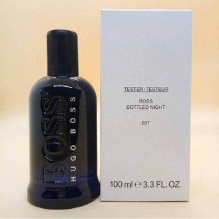 ส่งฟรี Hugo Boss BOTTLED Night EDT 100ml (Tester) น้ำหอม AUG01
