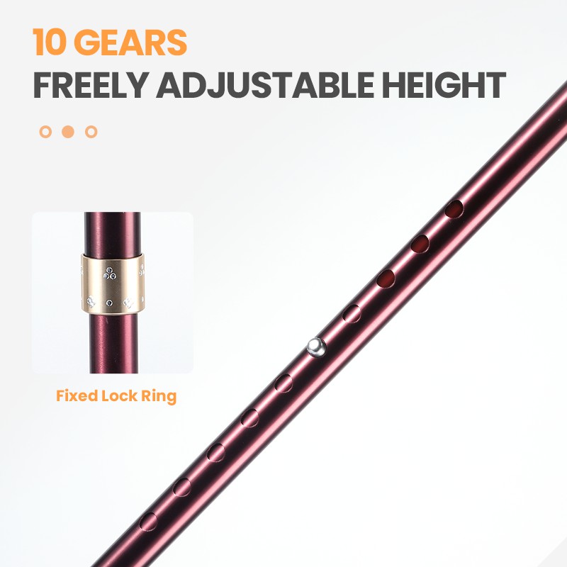Doctor.roo Adjustable Cane Flexible Walking Cane with LED Light ...