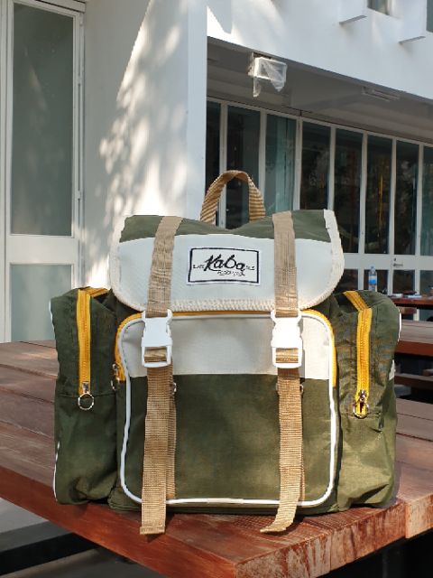 ของมาเพิ่มแล้ว! กระเป๋าเป้กะบะ สีMilitary รุ่น original ไซต์ M