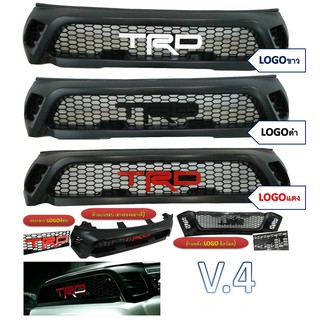 กระจังหน้า REVO V.4 โตโยต้า รีโว TOYOTA REVO โลโก้TRD (โลโก้ขาว/ดำ/แดง)