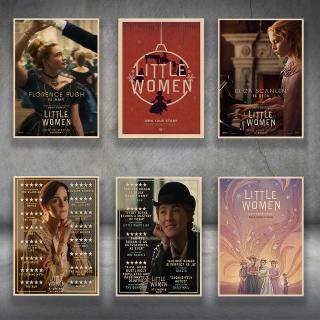 โปสเตอร์กระดาษคราฟท์ รูปภาพยนตร์ Little Women 2019 สำหรับตกแต่งบ้าน