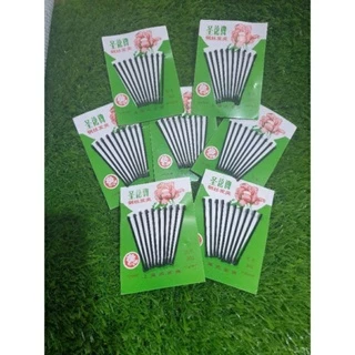 กิ๊บดำกล่องเขียว50แผง+กล่องส้ม36แผงติดผมหลายขนาด