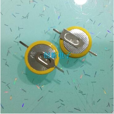 10PCS*ml1220  3V rechargeable button battery ML1220 with soldered foot