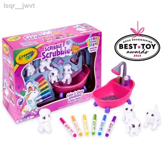 ✐Crayola Scribble Scrubbie Tub Play Set ชุดระบายสีและอาบน้ำสัตว์เลี้ยง