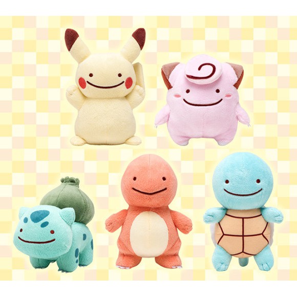 DITTO TRANSFORMATION PIKACHU ETC KEYCHAIN ตุ๊กตา / ของเล่น SOFT POKEMON GO