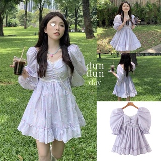 (Pre-order) Amalia Dress | เดรสลูกคุณหนูสีม่วง