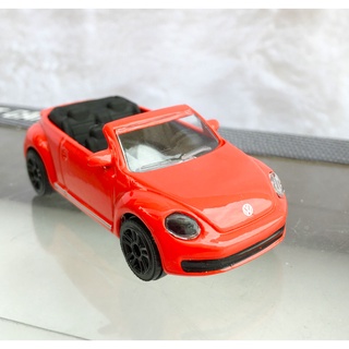 Majorette Volkswagen Beetle Cabriolet - Red Color /Wheels D5SB /scale 1/60 (3 inches) no Package