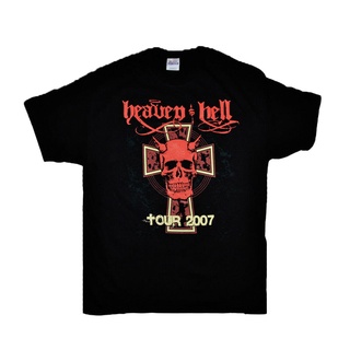 เสื้อยืดผ้าฝ้ายพิมพ์ลายแฟชั่น เสื้อยืดผ้าฝ้าย 100% พิมพ์ลาย Heaven Hell Tour 2007 Tony Iommi From Sabbath แฟชั่นใหม่ สํา