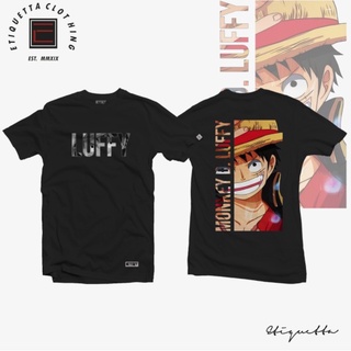 แฟชั่นยูนิเซ็กซ์ ☋◈♝ↂเสื้ออนิเมะ - ETQT - One Piece - Monkey D Luffy v2